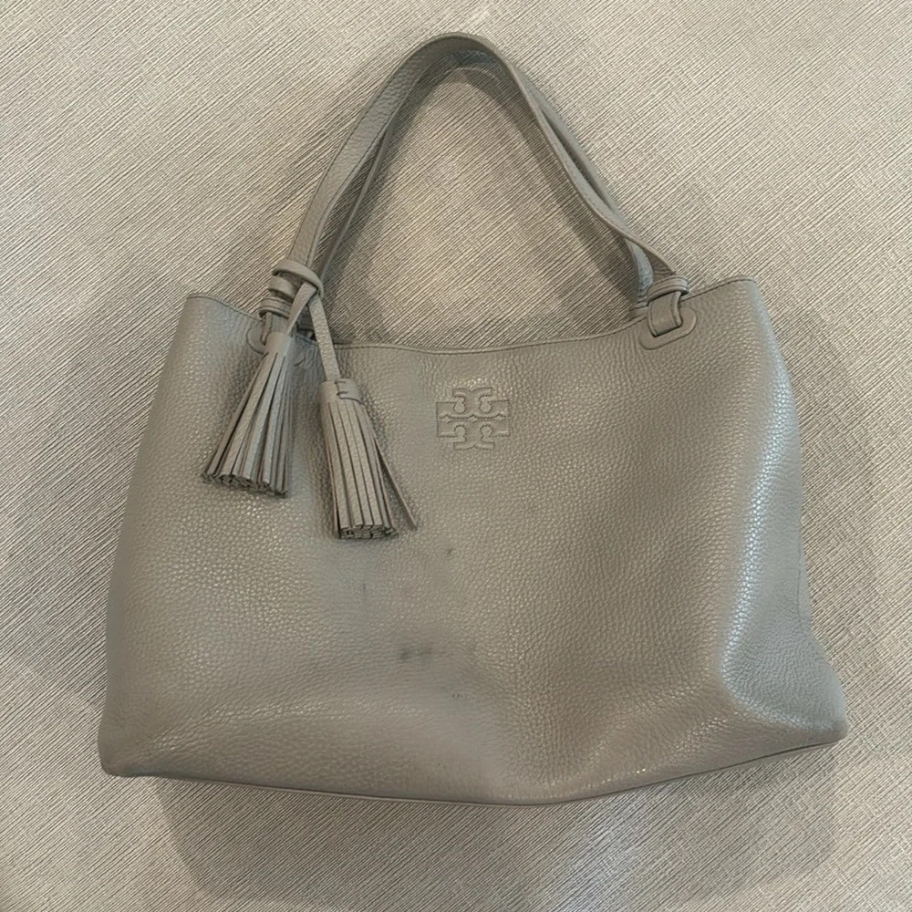 Tory Burch light grey shoulder bag - Picture 2 of 4